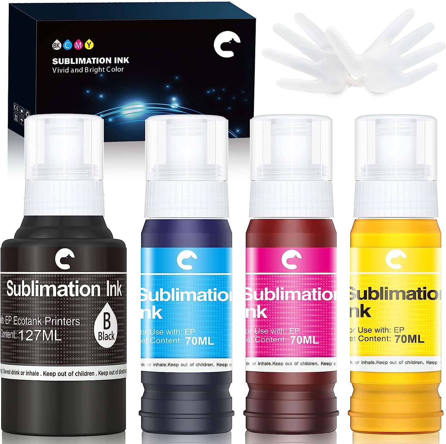 Hiipoo Sublimation Ink Refill for Inkjet Printers