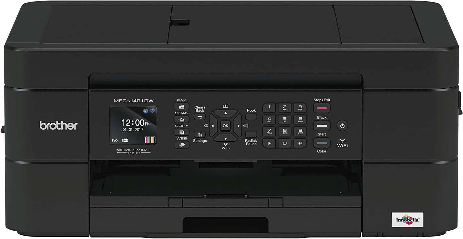 Brother MFC-J491DW Inkjet Printer - Best Inkjet Printer for Cricut Stickers