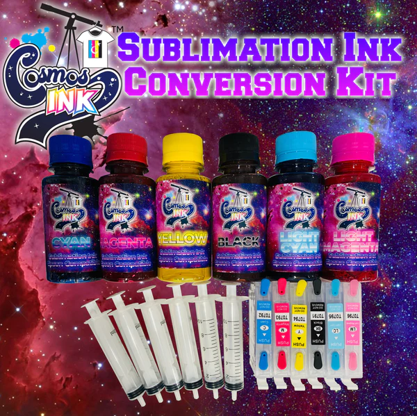 Cosmos Sublimation Ink Conversion Kit for Epson Artisan 1430 and stylus photo 1400