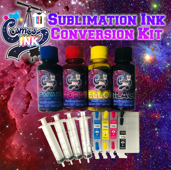 Cosmos Sublimation Ink Conversion Kit for Epson WF-7710, 7720, 7610, 7620, 7110, 7210, 3640, 3620